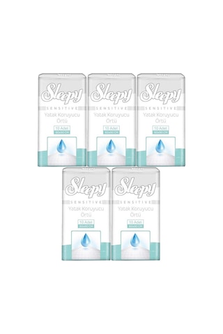 Sleepy Hasta Yatak Koruyucu 60 90cm 50 Adet 5pk 10
