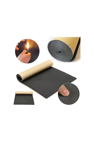 Araç Oto Kauçuk Esaslı 9mm 60cm X 100cm Kendinden Bantlı Yalıtım Malz.