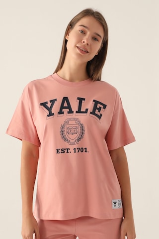 Yale Comfortable Pembe Kadın T-shirt 5274-42819 Pembe