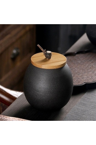 Pazly Seramik Çay Kutusu Kurutmuş Meyve Depolama Kaba Çömlek Teneke Mühürlü Şişe Baharat Kavanoz Çay Caddy Hediye A Diğer