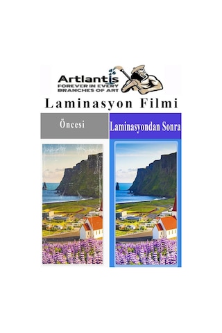 Laminasyon Filmi Parlak A3 20 Li 1 Paket 125 Mikron Laminasyon Kaplama Pvc Kaplama Poşeti 20 Adet Beyaz