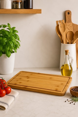Cutler - Bambu Kesme Tahtası 32,5 Cm Bambu