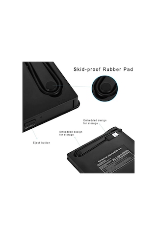 Harici Usb 3.0 Taşınabilir Dvd Writer Cd Dvd Yazıcı Okuyucu