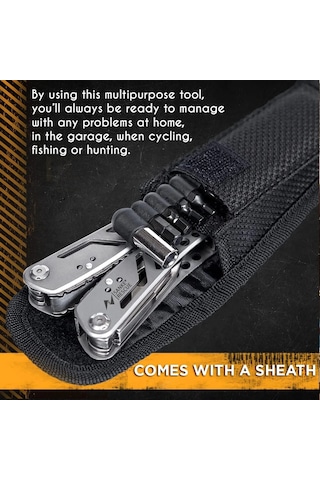 Çok Amaçlı 24'ü 1 Arada Cep Taşınabilir Açık Pense Çakısı Ağır