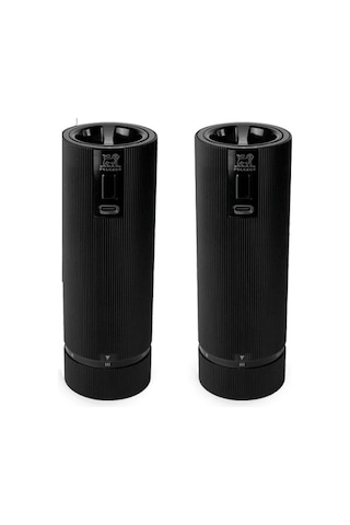 Peugeot Night Electric Duo Line Elektrikli Karabiber Ve Tuz Değirmeni Siyah