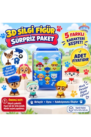 Trendexa Puzzle Palz 3d Silgi Figür Sürpriz Paket Mac Standart