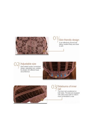 Qingmipy "26cm Kısa Dalgalı Peruk - Isıya Dayanıklı Saç Eklentisi, Günlük Ve Parti Kullanımı İçin" Diğer