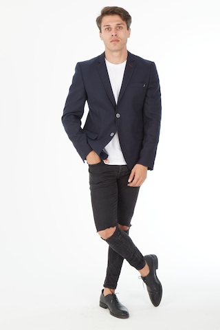 Sposo 5100 Dar Kalıp İki Düğme Lacivert Erkek Blazer Ceket Lacivert