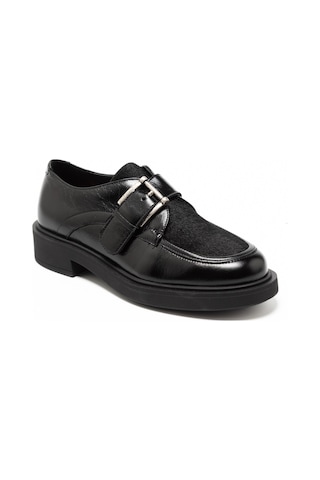 Nero Black Oxford Klasik Kadın 79y1 Frau Horsyalias Siyah