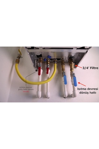 Kombi Tesisat Filtresi Süzgeci 1/2' Ve 3/4' Birlikte Gönderilir