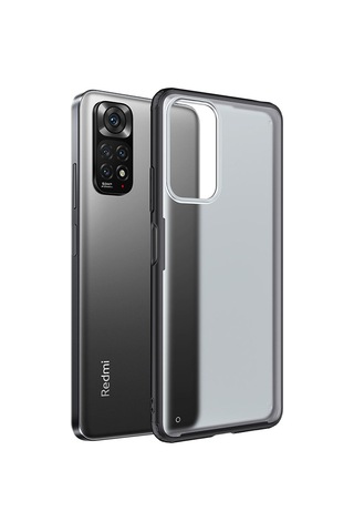 Zore Redmi Note 11 Global Kılıf Msra Volks Kapak - Siyah Siyah