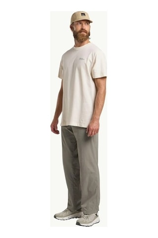 Jack Wolfskin Essential T M Erkek T-shirt Krem SİYAH