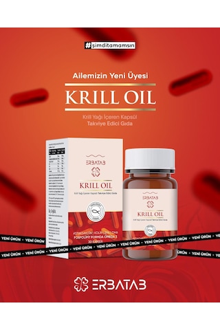 Erbatab Krill Oil 500 Mg 30 Kapsül