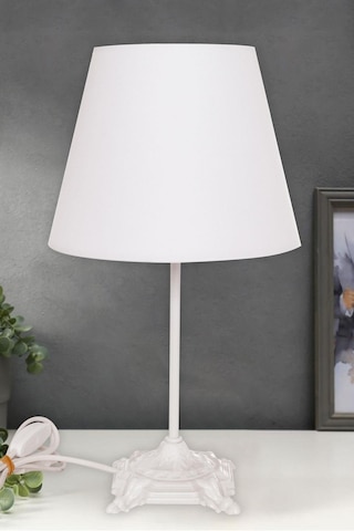 Doğu Abajur Beyaz Beyaz