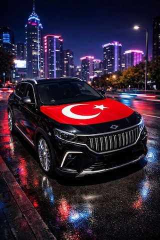 Türk Bayraklı 130x168cm Araç Kaput Bayrağı-kaput Koruma