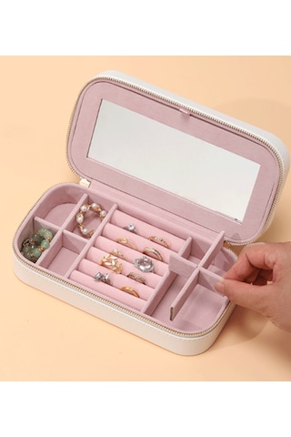 Mk-34 Gold Detaylı Premium Seri Takı Organizeri Lüks Takı Kutusu