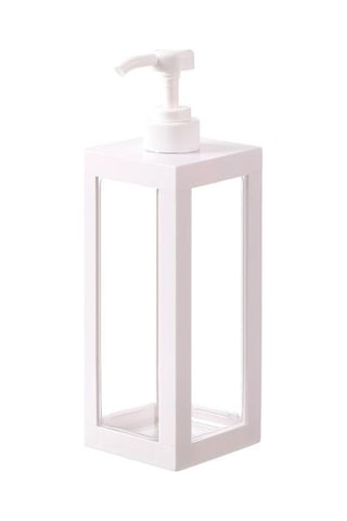 Preslenmiş Losyon Şişeleri Kare Duş Jeli Dağıtım Şişeleri Sabun Duş Jeli Banyo İçin Boş Saklama Şişesi Beyaz