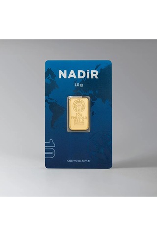10 Gram Külçe Altın 24 Ayar 995,0 / 999,9 Saflık Rafineri Ambalajlı, Seri Numaralı