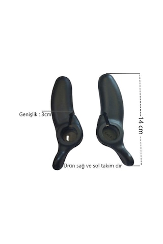 Bisiklet Ayna Takım Ve Barend Set Halinde Siyah