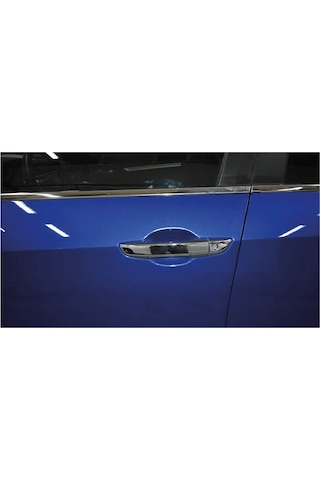 Honda Civic FC5 İçin Uyumlu Elegance Kapı Kolu Takımı Kaplaması Krom Nikelaj 2016-2021