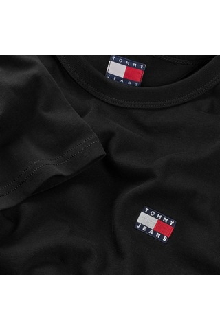 Tommy Hilfiger Tjm Reg Badge Tee Ext Erkek Siyah T-shirt - Dm0dm20322