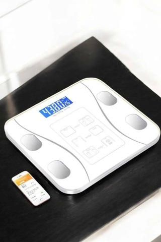 Tartı Baskül Dijital Elektronik Tartı Vücut İz Wifi Akıllı Yağ Ölçer Çok Renkli