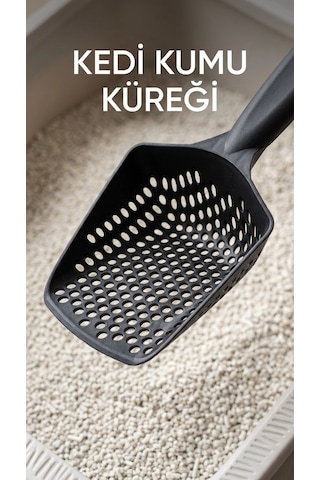 Kedi Kumu Eleme Küreği, İnce Taneli Kum Ayırıcı Ve Temizlik Aracı