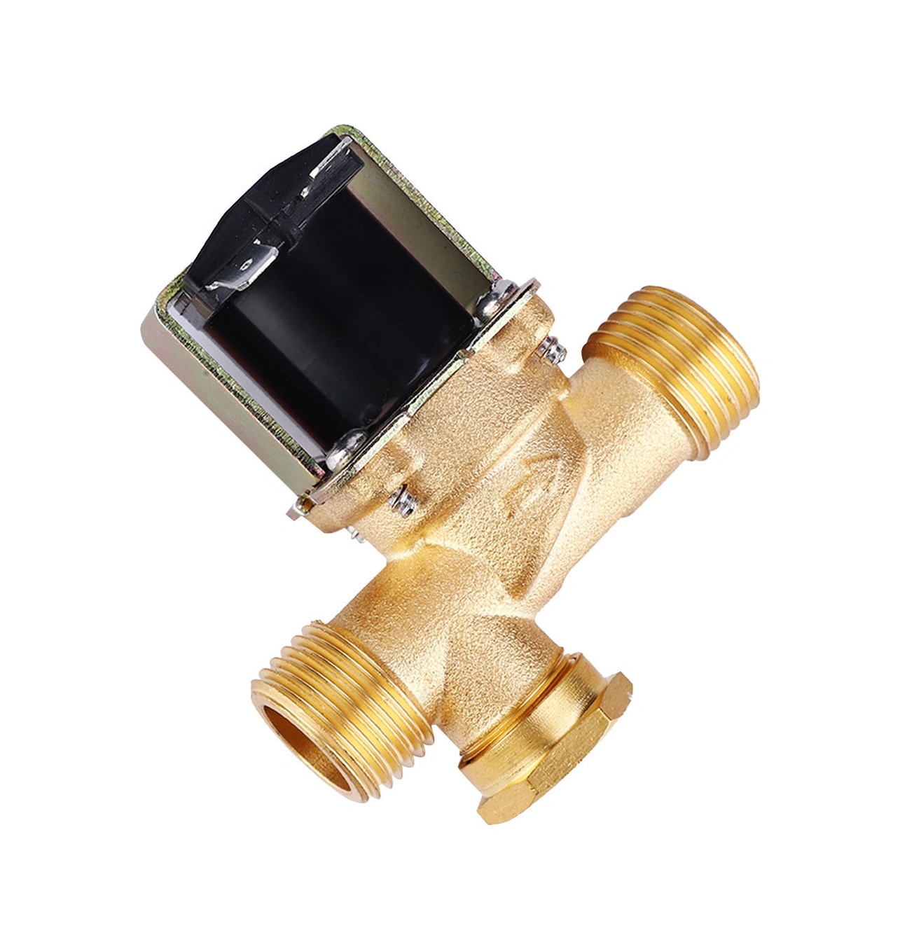 Tenfowee 12v Dc Bakır Elektromanyetik Valf - Güneş Enerjisi Sıcak Su Makinesi İçin Kapatılmış Su Girişi Valfi 1/2"