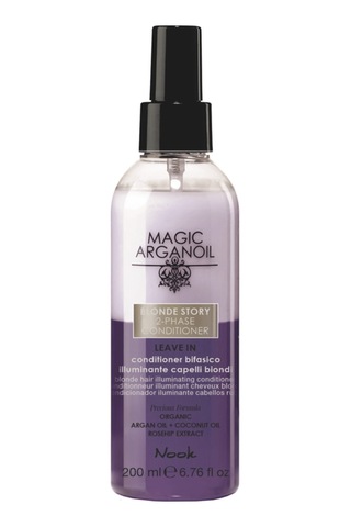 Nook Blonde Story Sarı Gri Saçlar Argan Kuşburnu Özlü Durulanmayan 2 Fazlı Parlaklık Saç Spreyi 200ml