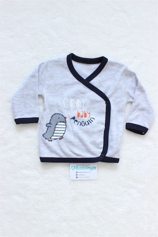 Cool Baby Penguin Yenidoğan 5'li Takım Gri Açık Bej