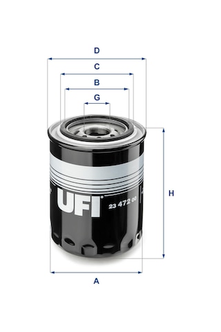 Ufi Yağ Filtresi H100 Starex H1 23.472.00