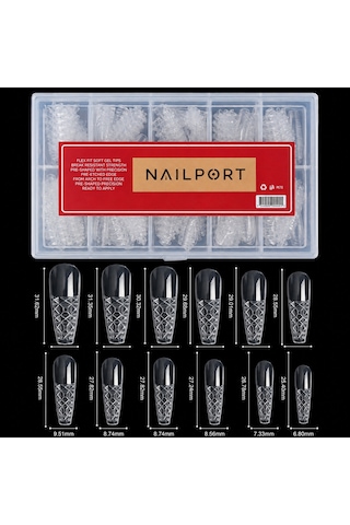 3d Diamond Balerin Dizayn Protez Tırnak Jel Tips Soft Gel Tips Elmas Dizayn 240 Adet