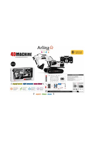 4d-e3 Metal Değişebilen 3 Başlıklı Duman Atan İş Makinası Beyaz