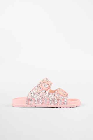 Vicco Gibli Iı Baskılı Kız Çocuk Pudra Terlik Pudra