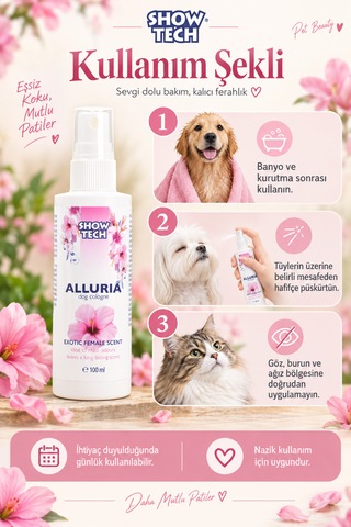 Showtech Alluria Dişi Kedi Ve Köpek Parfümü 100 Ml