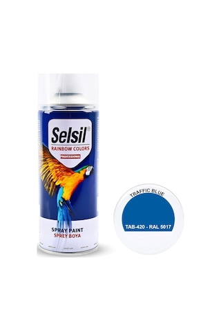 Selsil Rainbow 400 Ml Sprey Boya Trafik Mavi Genel