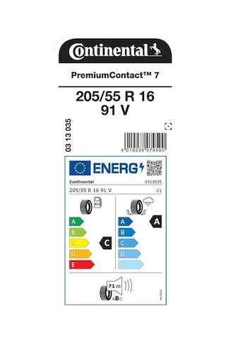 Continental 205/55R16 91V Premiumcontact 7 Yaz Lastiği 2025