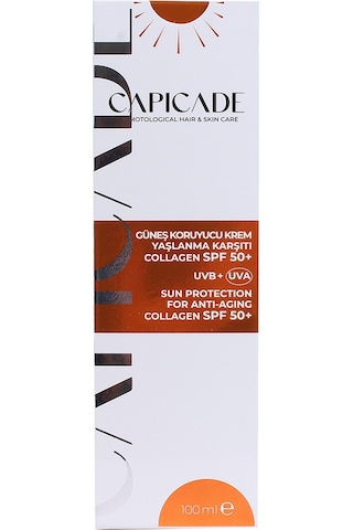 Capicade Collagen Güneş Koruyucu Krem Spf 50+ 100 ML