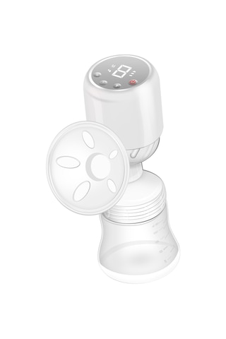 Geeroyoo Yc-10r Taşınabilir Elektrikli Göğüs Pompası, 9 Kademeli Emme Gücü, Masaj Ve Laktasyon Fonksiyonlu, Led Ekran, Pp Malzeme, Beyaz
