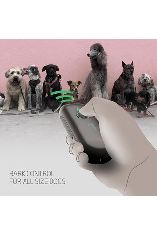 Geeksen D8 Ultrasonik Köpek Havlama Durdurucu - 15 Gün Kullanım Süresi, 60 Gün Bekleme Modu, Abs Malzeme, Gri Renk