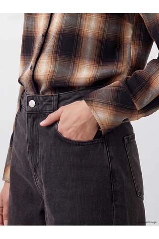 Lcw Eco Gri Wideleg Kadın Jean Pantolon