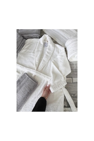 Sarra Bamboo Aile Bornoz Seti L-m Beden Gri - 936813831 Gri - 936813831 Gri