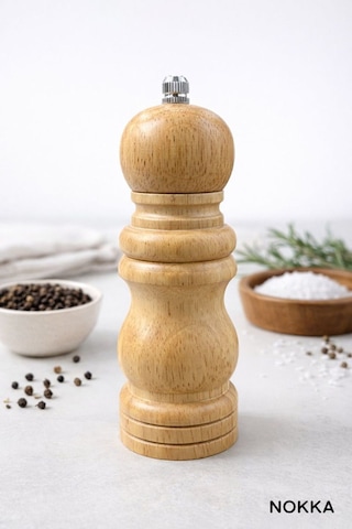 Bambu Gövdeli Komple Ahşap Tuz Karabiber Değirmeni Baharat Öğütücüsü Küçük Boy 14 Cm Diğer