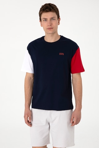 U.S. Polo Assn. Erkek Comfort Fit Bisiklet Yaka Lacivert Tişört 50306921-VR033