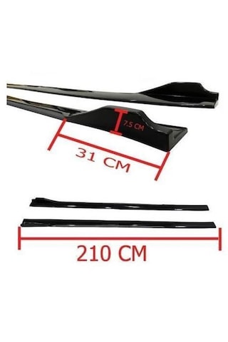 Universal Piano Black Kulaklı Flaplı Marşpiyel Lipi Bıçağı Kırmızı