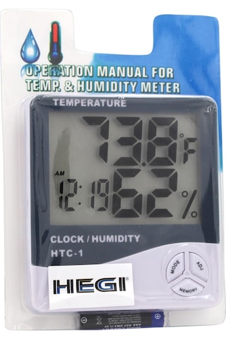 Hegı Lcd Ekranlı Dijital Termometre Ve Nem Ölçer-26272
