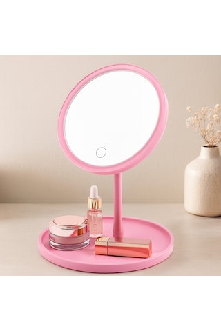 Dokunmatik Led Makyaj Aynası Usb Şarjlı 3 Kademe 17.5cm 360 Diğer
