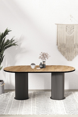 Avvio Brita Ptt Lake Mdf Beyaz Ayakli 80x160 Mutfak Masasi Yemek Masasi Akça