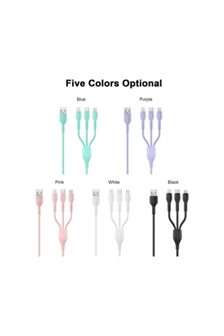 Geeksen Type C Usb Kablo, 2a Hızlı Şarj Ve Veri Transferi, Silikon Malzeme, 1 Metre Uzunluk, Pembe