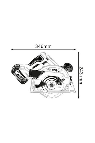 Bosch Professional GKS 18V-57 Akülü Daire Testere (Akü ve Şarj Cihazı Bulunmaz) - 06016A2200
